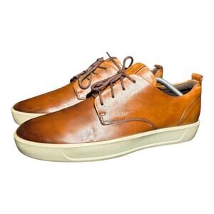 ECCO Danish Design Leather Casual Oxford Shoes Men’s 11 EU 45 Brown Comfort Lace